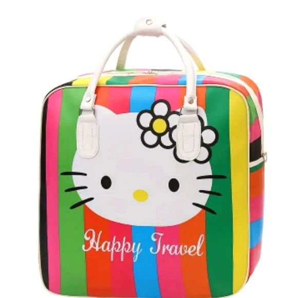 Hello Kitty Rainbow Color, Travel Bag, Portable Bag. - Picture 1 of 6